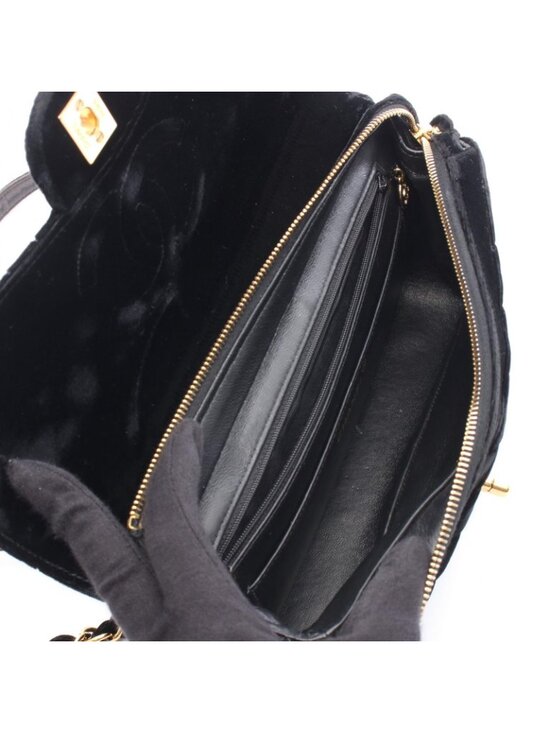 Chanel Backpack Quilted Black Fabric main image 8